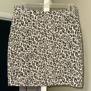 Wishlist Leopard Print Mini Skirt